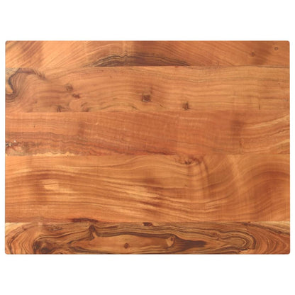 Table Top 80x50x3.8 cm Rectangular Solid Wood Acacia