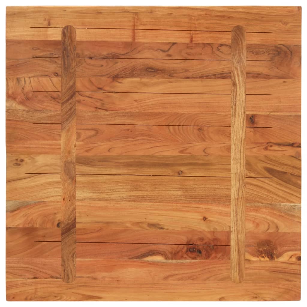 Table Top 70x70x3.8 cm Square Solid Wood Acacia