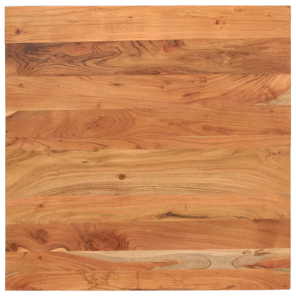 Table Top 80x80x3.8 cm Square Solid Wood Acacia