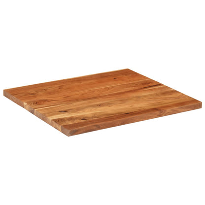 Table Top 90x80x3.8 cm Rectangular Solid Wood Acacia