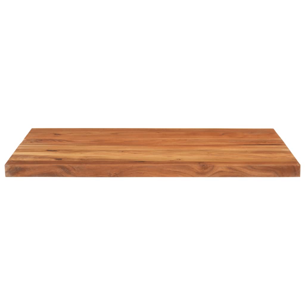 Table Top 90x80x3.8 cm Rectangular Solid Wood Acacia