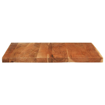 Table Top 100x80x3.8 cm Rectangular Solid Wood Acacia