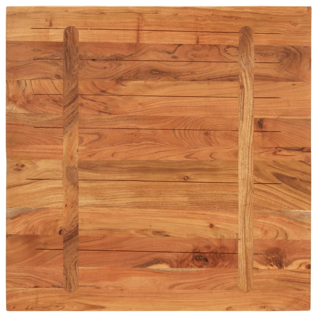 Table Top 90x90x3.8 cm Square Solid Wood Acacia