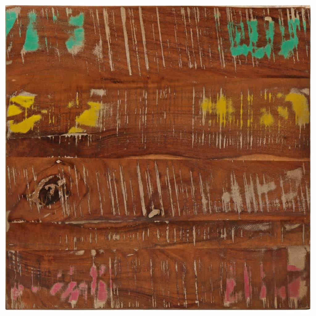 Table Top 40x40x2.5 cm Square Solid Wood Reclaimed