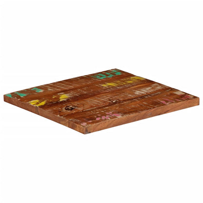 Table Top 40x40x2.5 cm Square Solid Wood Reclaimed