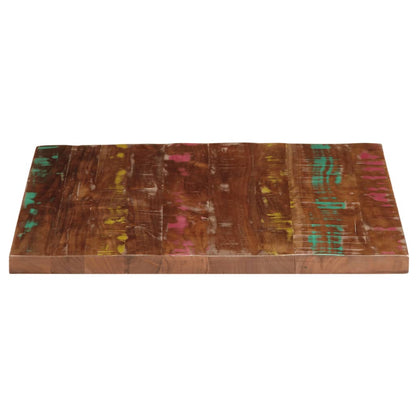 Table Top 80x80x1.5 cm Square Solid Wood Reclaimed