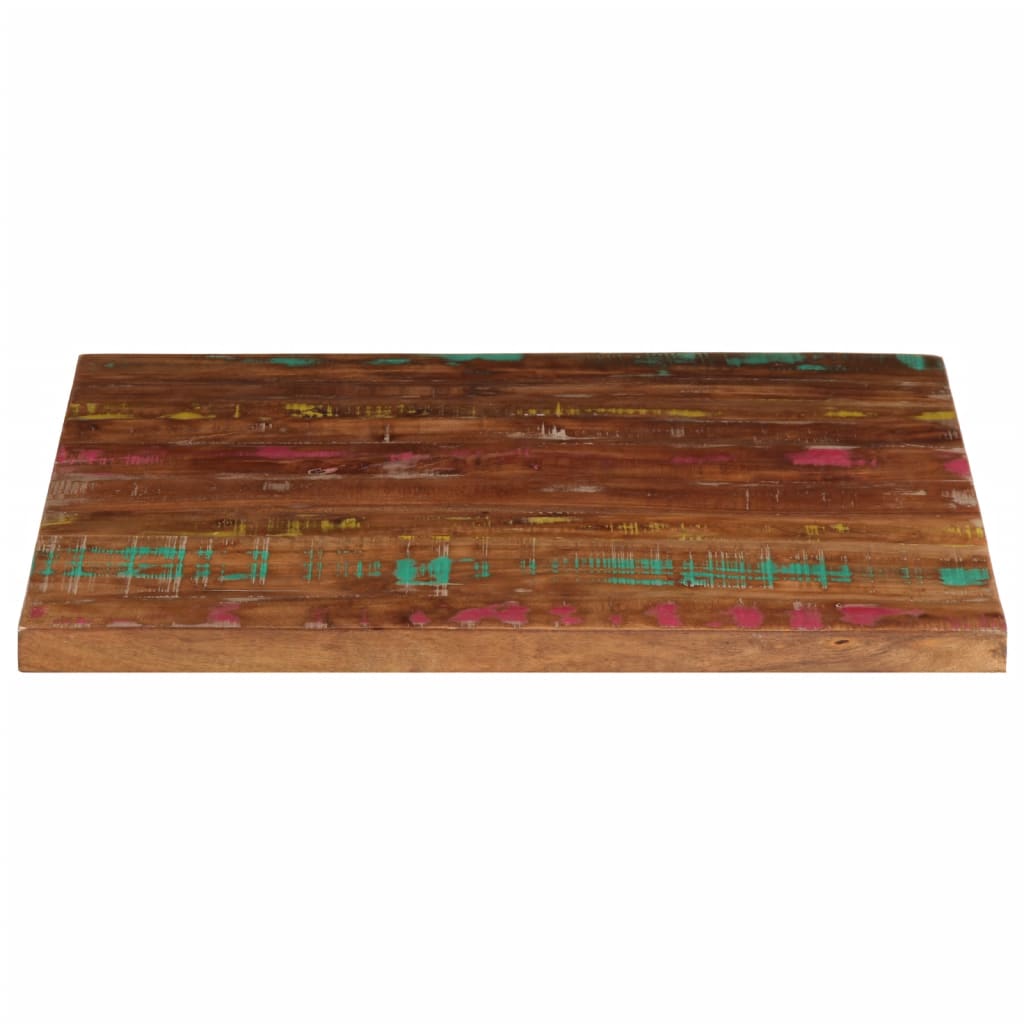 Table Top 80x80x2.5 cm Square Solid Wood Reclaimed
