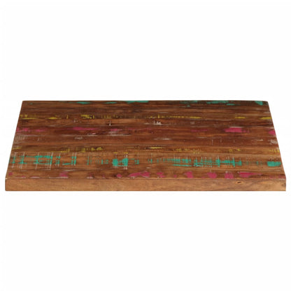 Table Top 80x80x2.5 cm Square Solid Wood Reclaimed