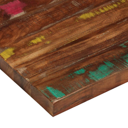 Table Top 80x80x2.5 cm Square Solid Wood Reclaimed