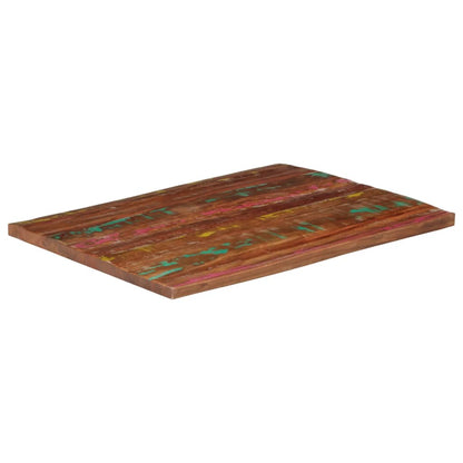 Table Top 110x80x2.5 cm Rectangular Solid Wood Reclaimed