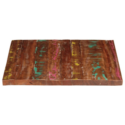 Table Top 110x80x2.5 cm Rectangular Solid Wood Reclaimed