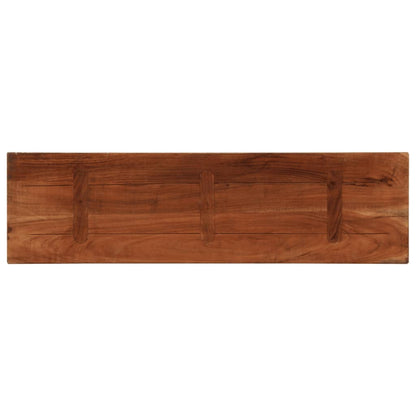 Table Top 120x40x3.8 cm Rectangular Solid Wood Reclaimed