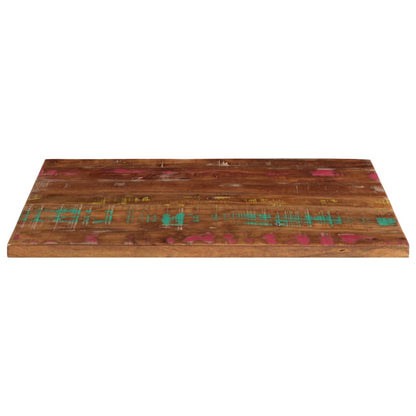 Table Top 80x50x3.8 cm Rectangular Solid Wood Reclaimed