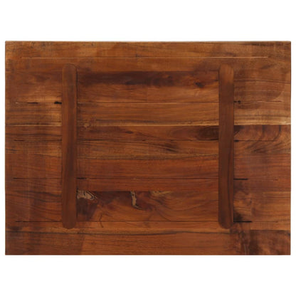 Table Top 90x50x3.8 cm Rectangular Solid Wood Reclaimed