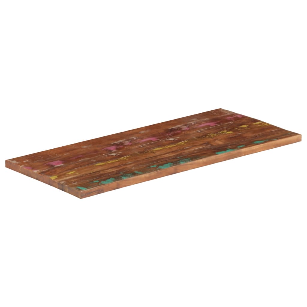 Table Top 110x50x3.8 cm Rectangular Solid Wood Reclaimed
