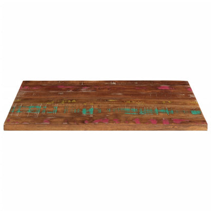 Table Top 80x60x3.8 cm Rectangular Solid Wood Reclaimed