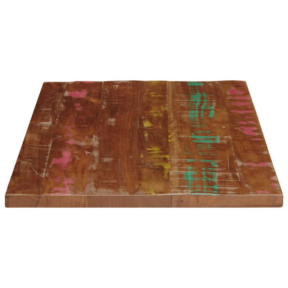 Table Top 80x60x3.8 cm Rectangular Solid Wood Reclaimed
