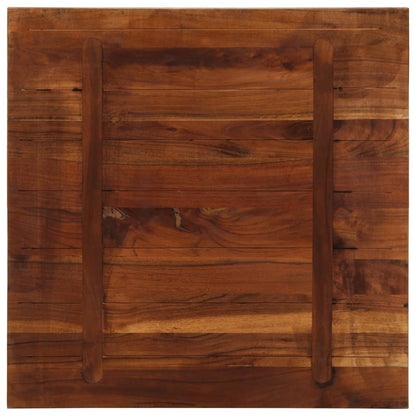 Table Top 80x80x3.8 cm Square Solid Wood Reclaimed