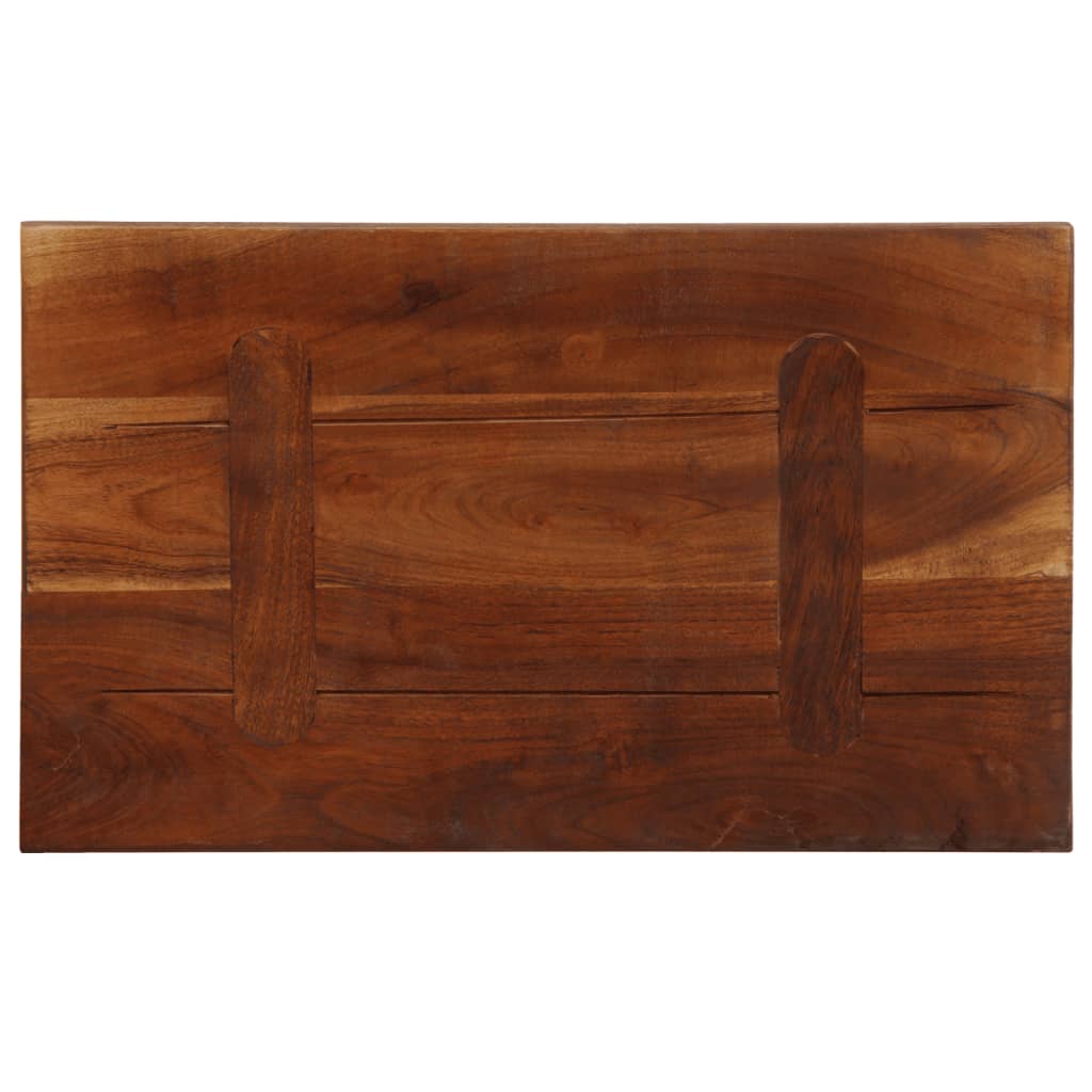 Table Top 60x20x2.5 cm Rectangular Solid Wood Reclaimed