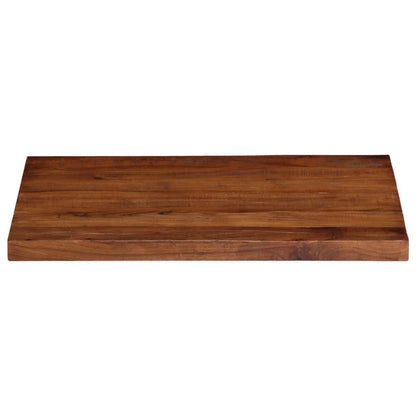 Table Top 80x60x2.5 cm Rectangular Solid Wood Reclaimed