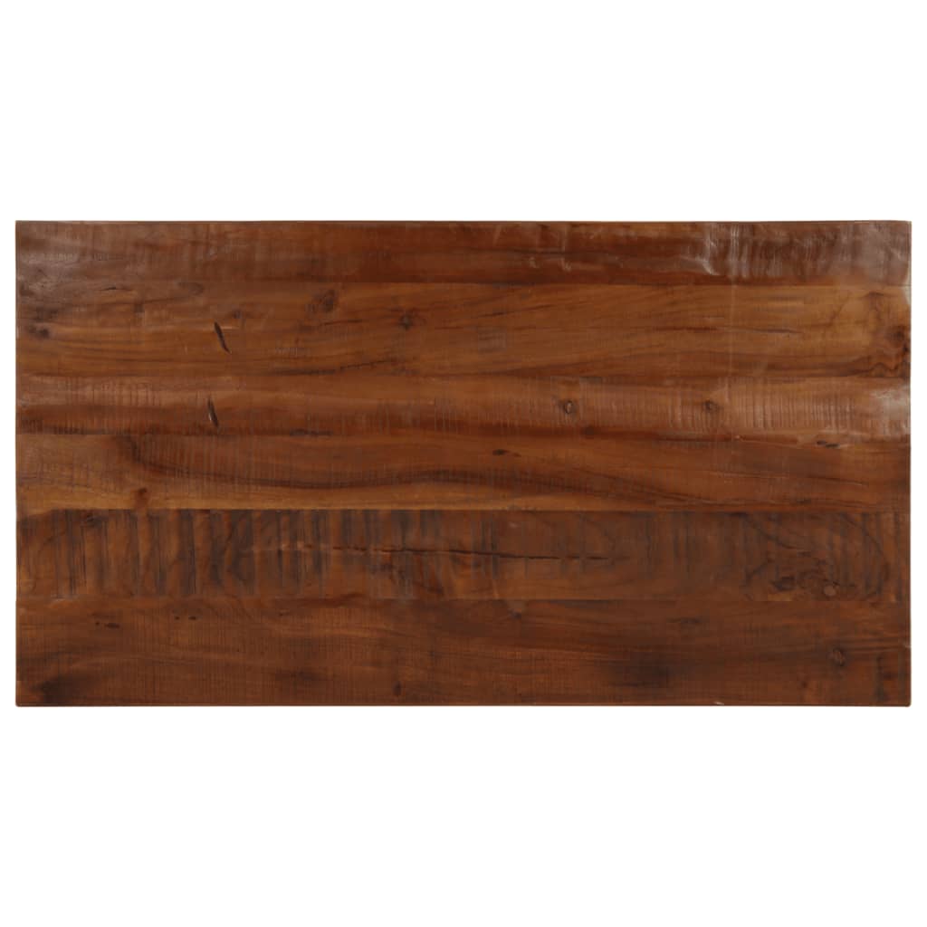 Table Top 100x60x2.5 cm Rectangular Solid Wood Reclaimed