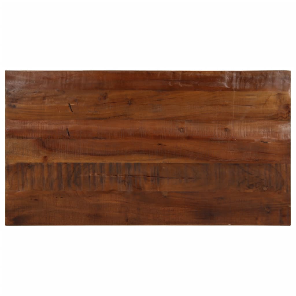 Table Top 100x60x2.5 cm Rectangular Solid Wood Reclaimed