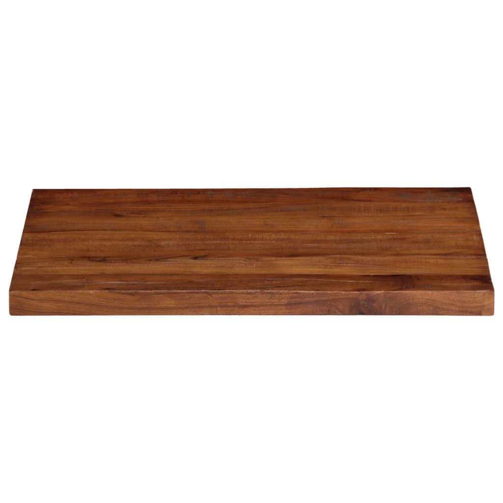 Table Top 80x70x2.5 cm Rectangular Solid Wood Reclaimed