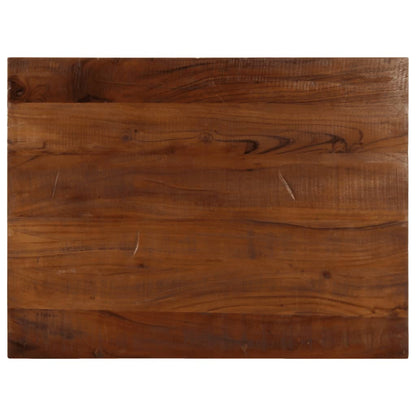 Table Top 90x70x2.5 cm Rectangular Solid Wood Reclaimed