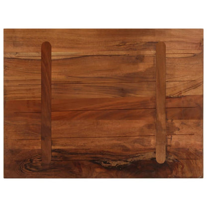 Table Top 90x70x2.5 cm Rectangular Solid Wood Reclaimed