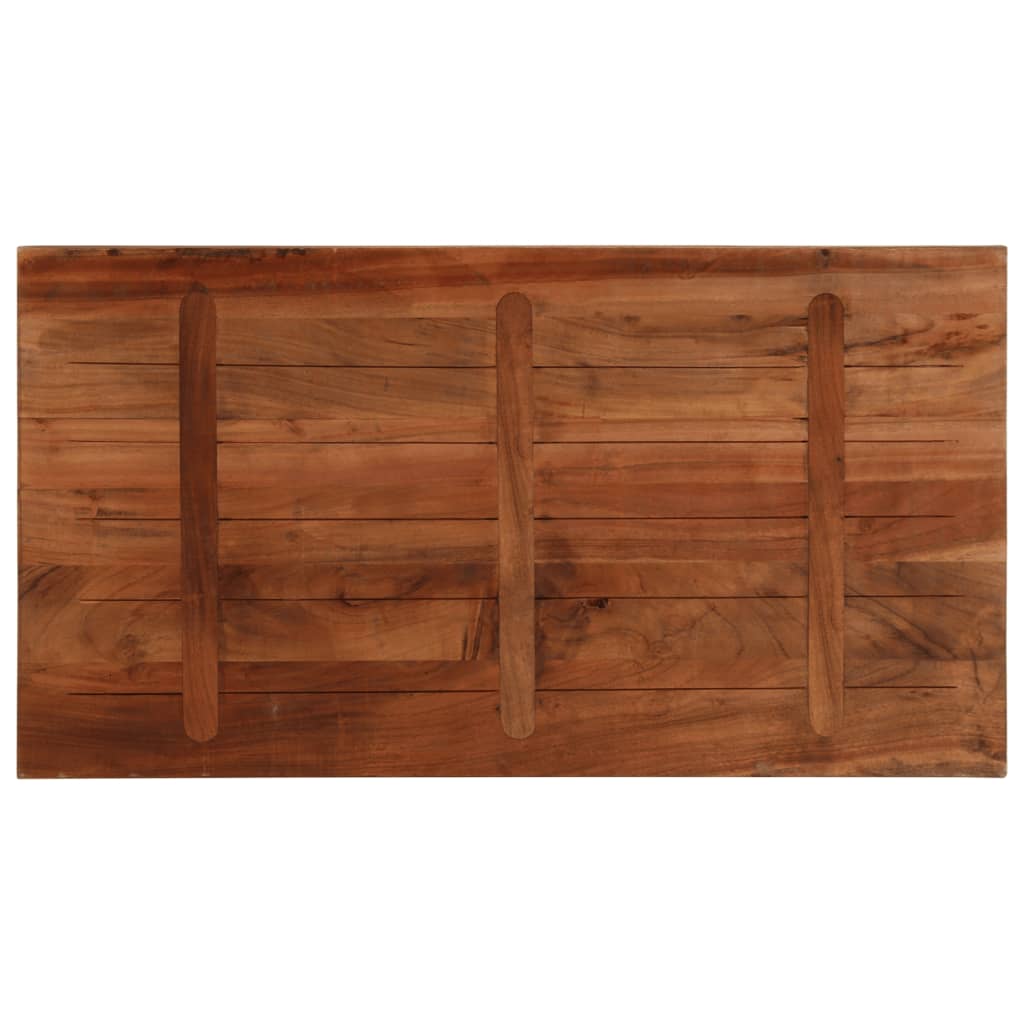 Table Top 100x70x2.5 cm Rectangular Solid Wood Reclaimed