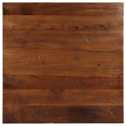 Table Top 80x80x2.5 cm Square Solid Wood Reclaimed