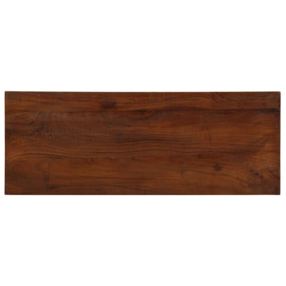 Table Top 80x20x3.8 cm Rectangular Solid Wood Reclaimed