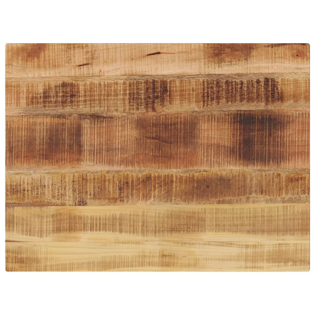 Table Top 80x50x2.5 cm Rectangular Solid Wood Rough Mango