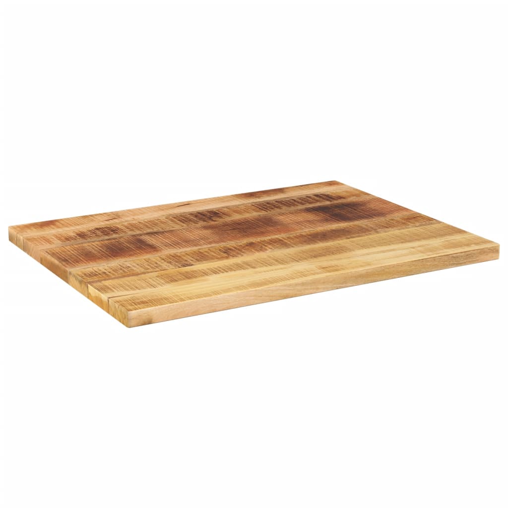 Table Top 80x50x2.5 cm Rectangular Solid Wood Rough Mango