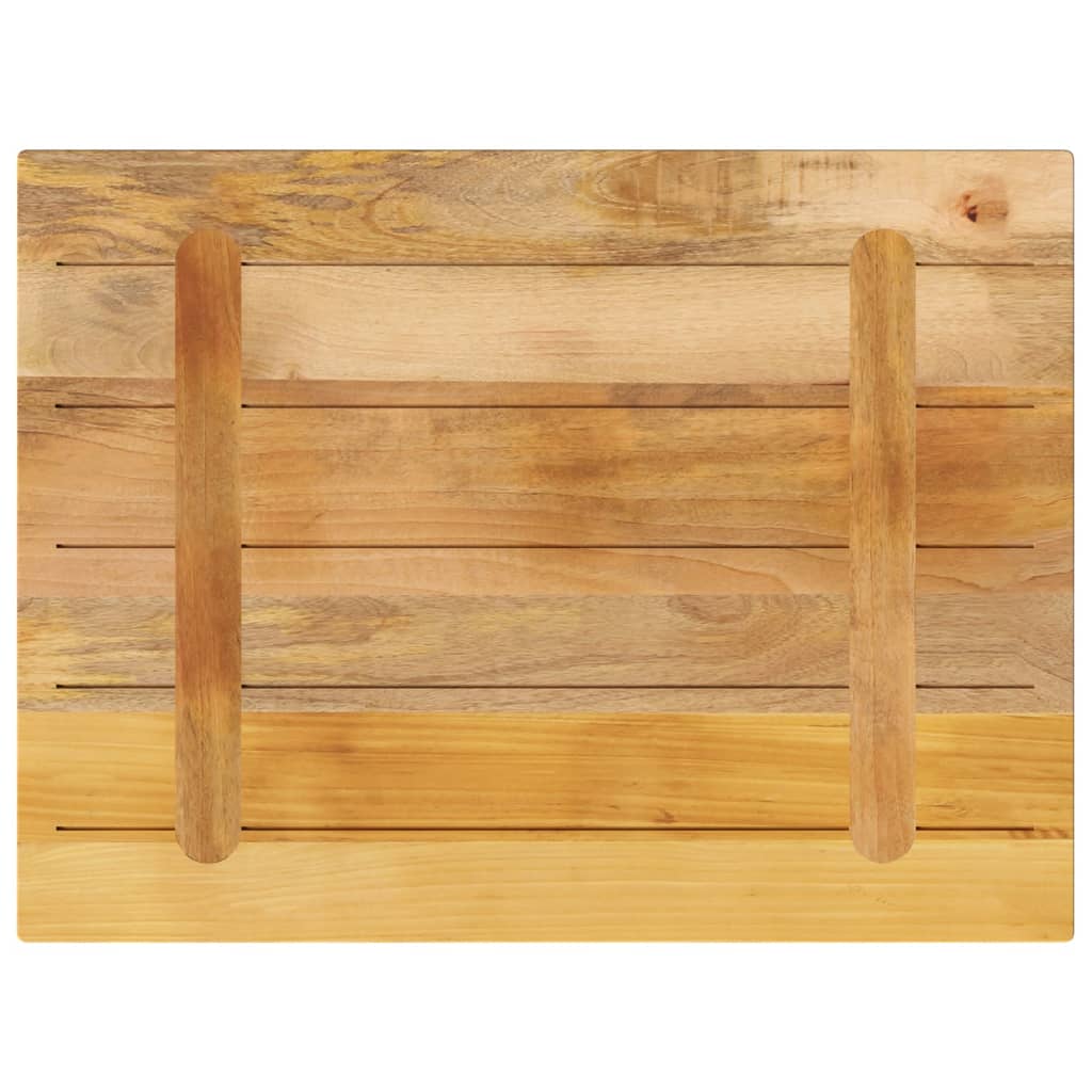 Table Top 80x50x2.5 cm Rectangular Solid Wood Rough Mango