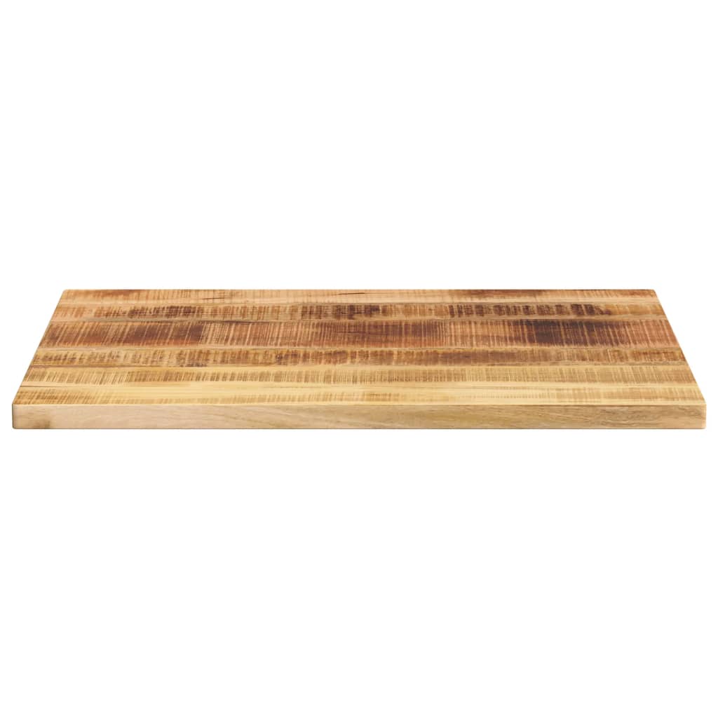 Table Top 80x60x1.5 cm Rectangular Solid Wood Rough Mango