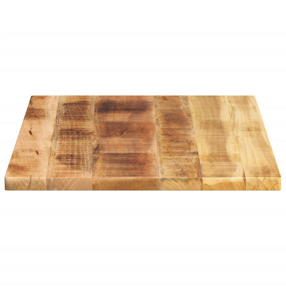 Table Top 80x60x2.5 cm Rectangular Solid Wood Rough Mango