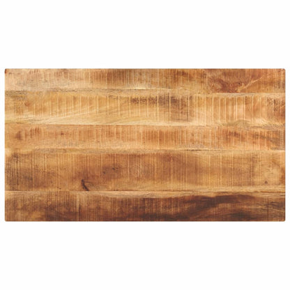 Table Top 120x70x2,5 cm Rectangular Solid Wood Rough Mango