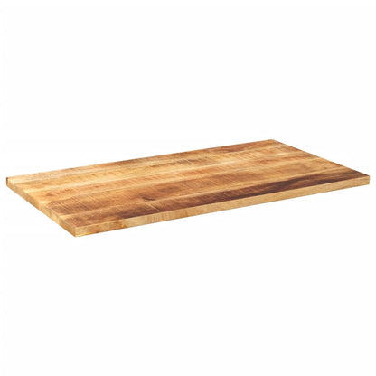 Table Top 120x70x2,5 cm Rectangular Solid Wood Rough Mango