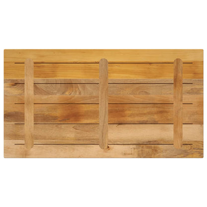 Table Top 120x70x2,5 cm Rectangular Solid Wood Rough Mango