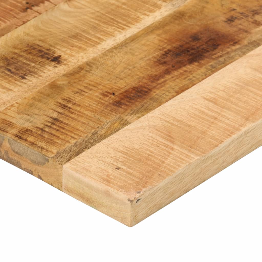 Table Top 120x70x2,5 cm Rectangular Solid Wood Rough Mango