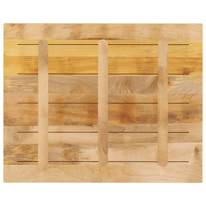 Table Top 90x80x2.5 cm Rectangular Solid Wood Rough Mango