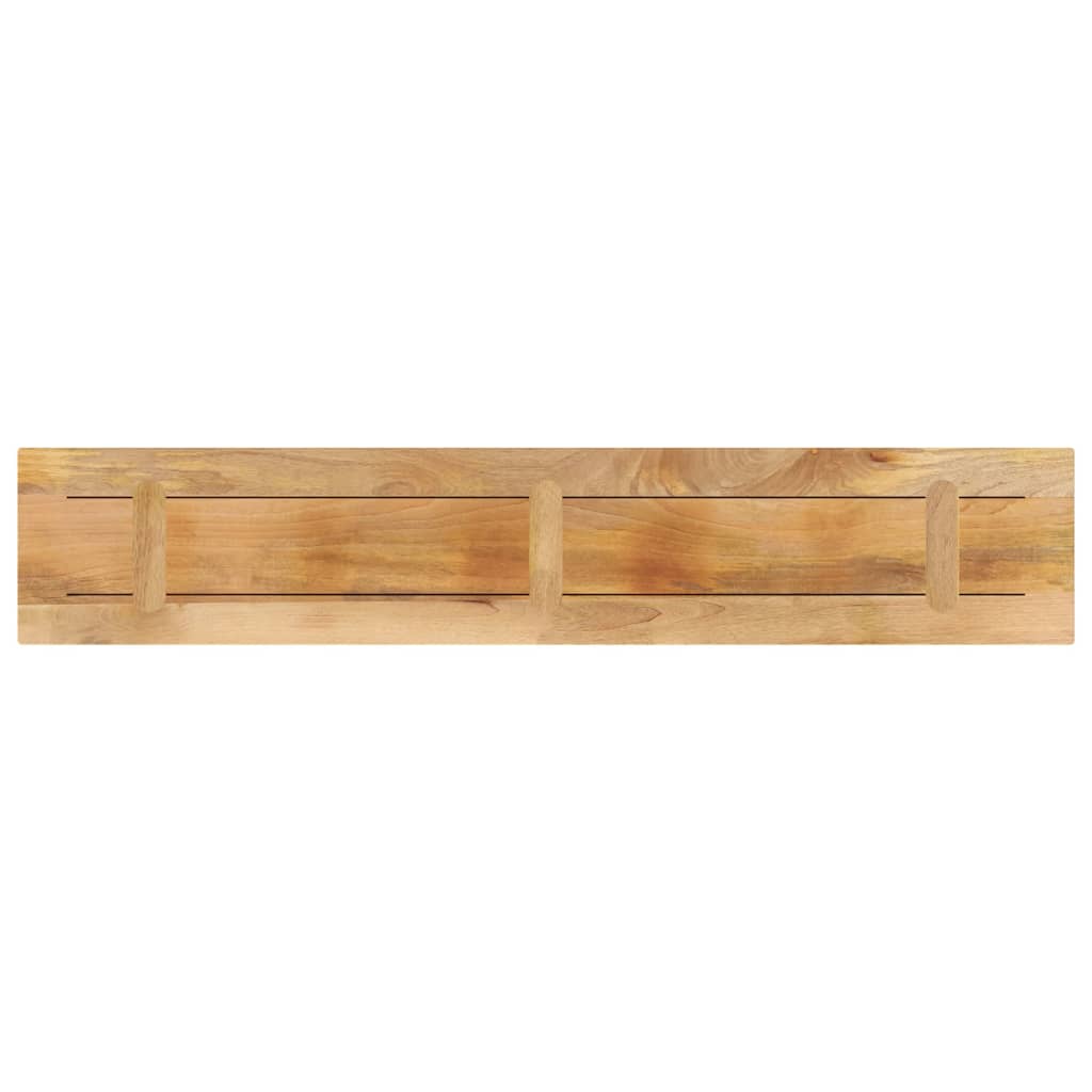 Table Top 180x20x3.8 cm Rectangular Solid Wood Rough Mango