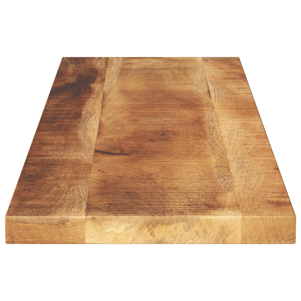 Table Top 120x30x3.8 cm Rectangular Solid Wood Rough Mango
