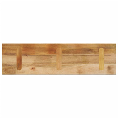 Table Top 120x30x3.8 cm Rectangular Solid Wood Rough Mango