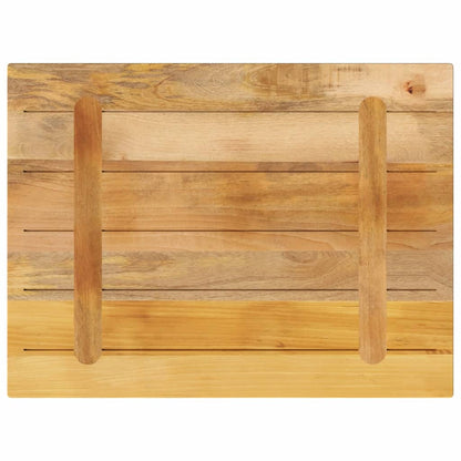 Table Top 80x50x3.8 cm Rectangular Solid Wood Rough Mango