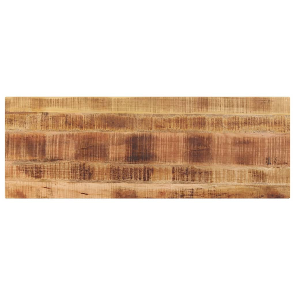 Table Top 140x50x3.8 cm Rectangular Solid Wood Rough Mango