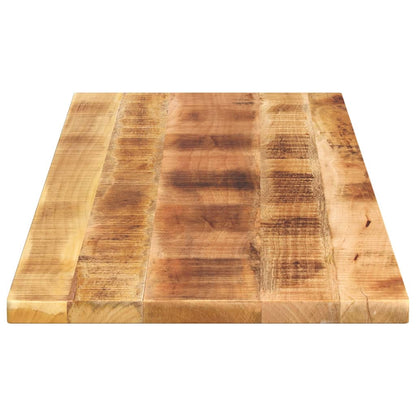 Table Top 140x50x3.8 cm Rectangular Solid Wood Rough Mango