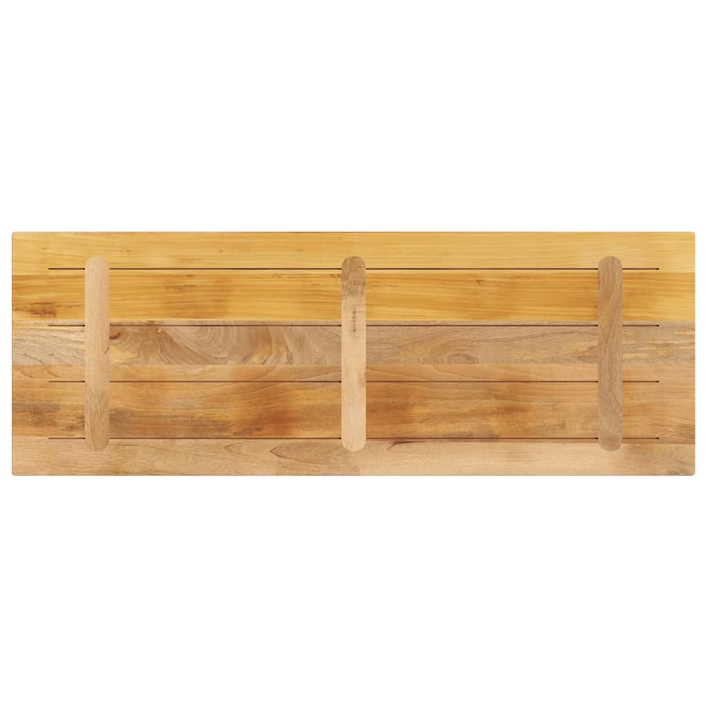 Table Top 140x50x3.8 cm Rectangular Solid Wood Rough Mango