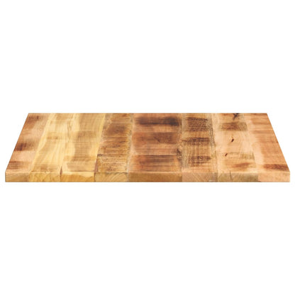 Table Top 70x70x3.8 cm Square Solid Wood Rough Mango